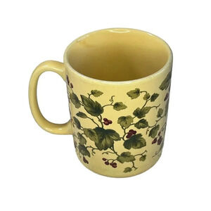 Waverly Garden Room Coffee Mug Floral Manor Grape Vine Design, Made In Poland